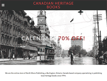 Tablet Screenshot of canadianheritagebooks.com